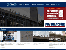 Tablet Screenshot of gracecollege.cl